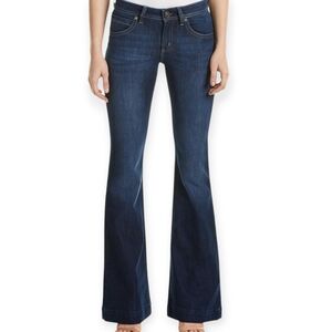 NWT DL1961 Dark Blue JOY High Rise Flare Denim Jeans With 4way Stretch